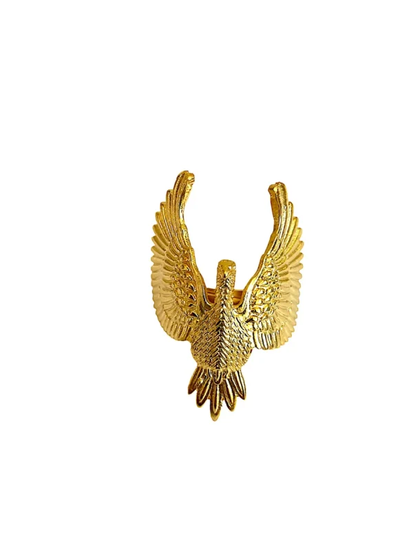 Lotta Djossou Bague Aigle dorée Fashion
