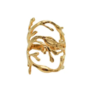 Lotta Djossou Bague Algue Dorée Outlet