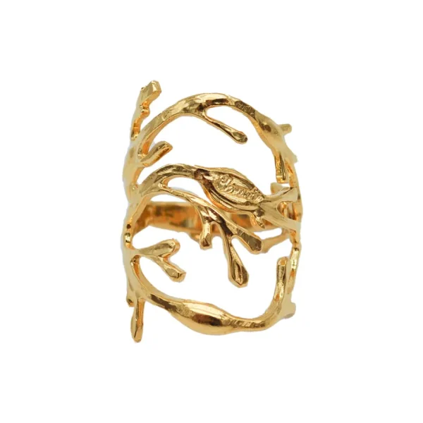 Lotta Djossou Bague Algue Dorée Outlet