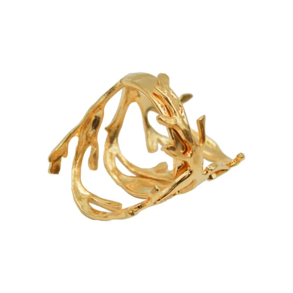 Lotta Djossou Bague Algue Dorée Outlet