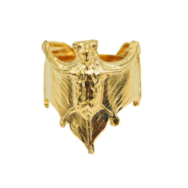 Lotta Djossou Bague Bat Dorée New
