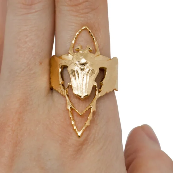 Lotta Djossou Bague Beetle Dorée New