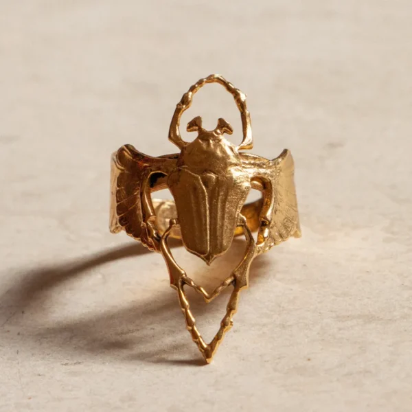 Lotta Djossou Bague Beetle Dorée New
