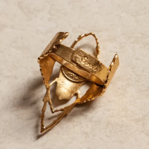 Lotta Djossou Bague Beetle Dorée New