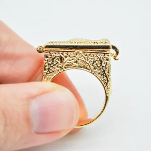Lotta Djossou Bague Boîte Secrète Serpent Dorée Discount