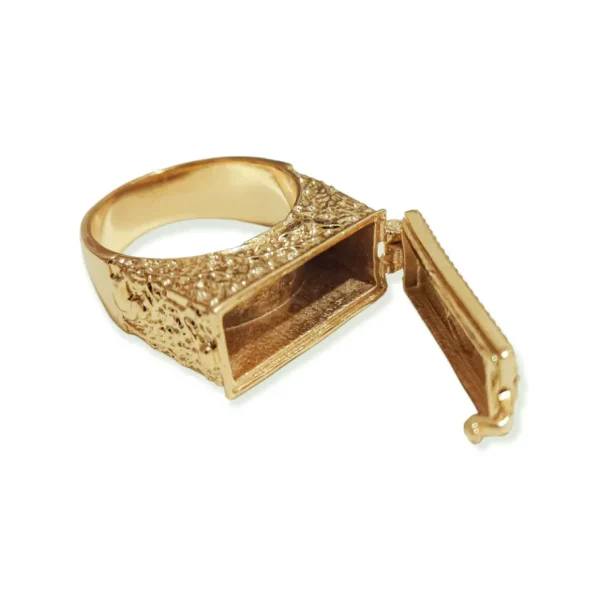 Lotta Djossou Bague Boîte Secrète Serpent Dorée Discount