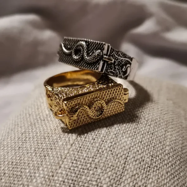 Lotta Djossou Bague Boîte Secrète Serpent Sale