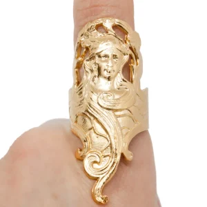 Lotta Djossou Bague Camée Dorée Online
