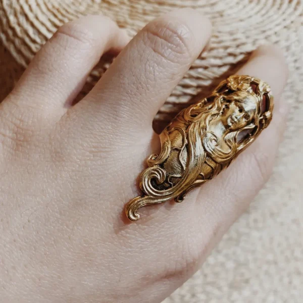 Lotta Djossou Bague Camée Dorée Online