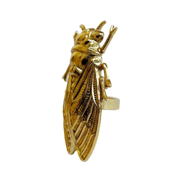 Lotta Djossou Bague Cicadas Dorée Sale