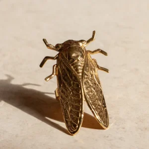 Lotta Djossou Bague Cigale Dorée New