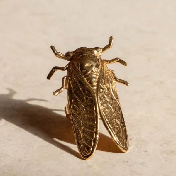 Lotta Djossou Bague Cigale Dorée New