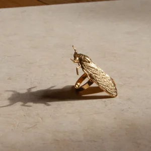 Lotta Djossou Bague Cigale Dorée New