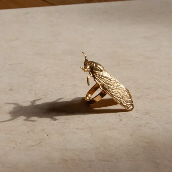 Lotta Djossou Bague Cigale Dorée New