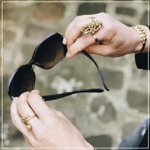 Lotta Djossou BAGUE CORAIL DOREE New