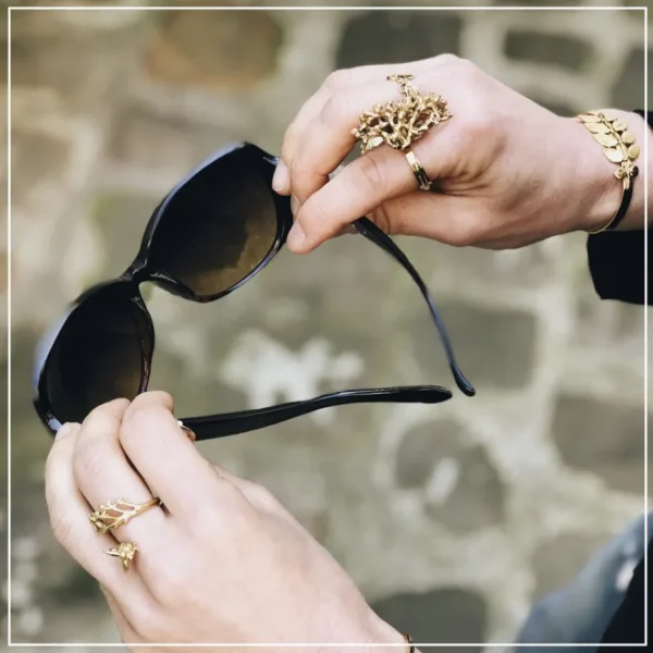 Lotta Djossou BAGUE CORAIL DOREE New