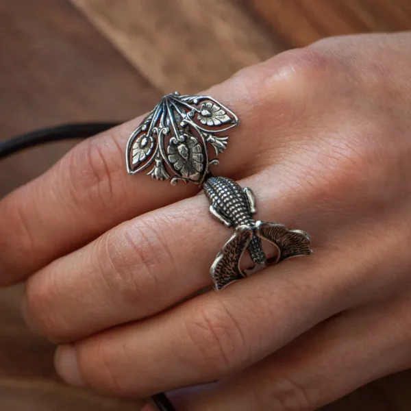 Lotta Djossou Bague Crocodile Ginkgo Online