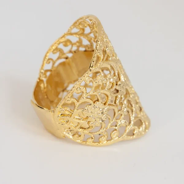 Lotta Djossou Bague Dentelle Dorée Clearance