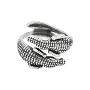 Lotta Djossou Bague Double Crocodile New