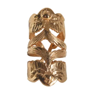 Lotta Djossou Bague Double Hirondelle Dorée Discount