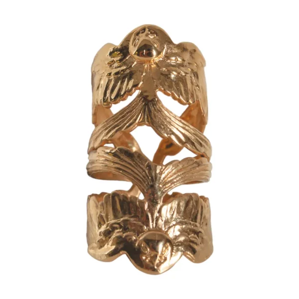 Lotta Djossou Bague Double Hirondelle Dorée Discount