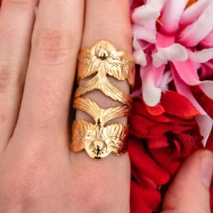 Lotta Djossou Bague Double Hirondelle Dorée Discount