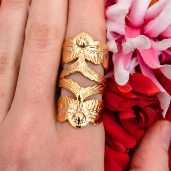 Lotta Djossou Bague Double Hirondelle Dorée Discount