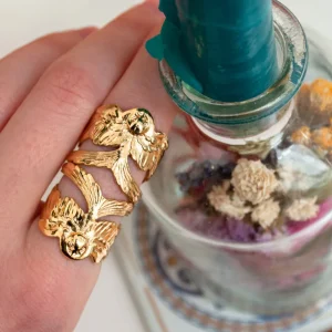 Lotta Djossou Bague Double Hirondelle Dorée Discount