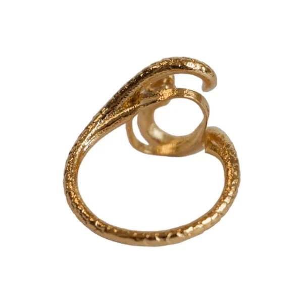 Lotta Djossou Bague Double Snake Dorée Sale