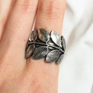 Lotta Djossou Bague Feuille d'Acacia Fashion
