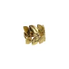 Lotta Djossou Bague Feuille d'Acacia Dorée Best