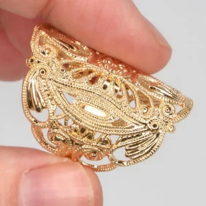 Lotta Djossou Bague Filigrane Gatsby Dorée Outlet