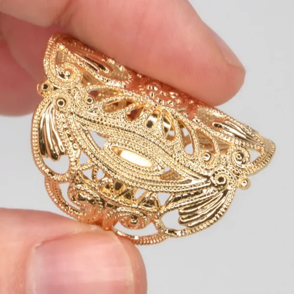 Lotta Djossou Bague Filigrane Gatsby Dorée Outlet