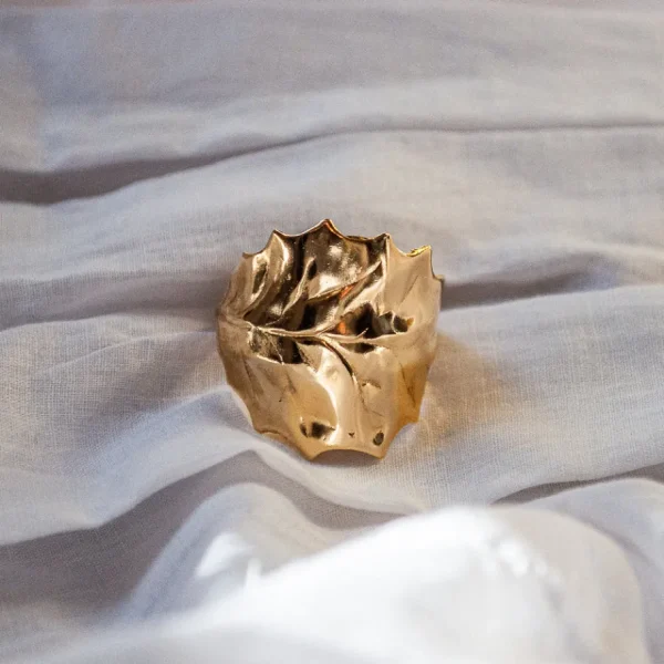 Lotta Djossou Bague Flora Dorée Fashion