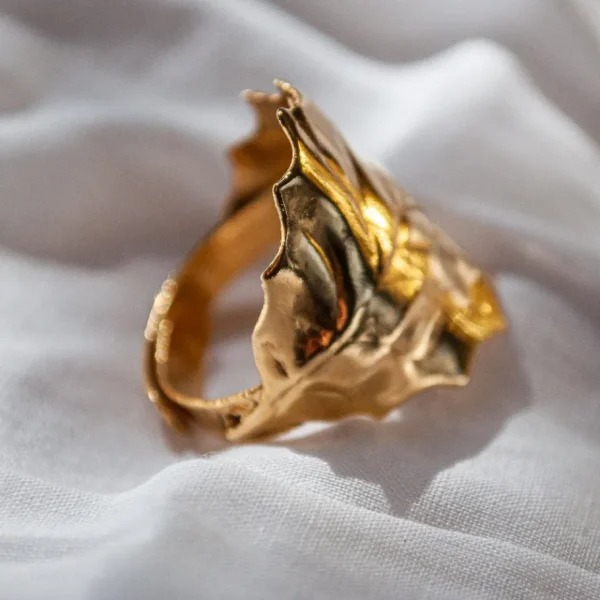 Lotta Djossou Bague Flora Dorée Fashion