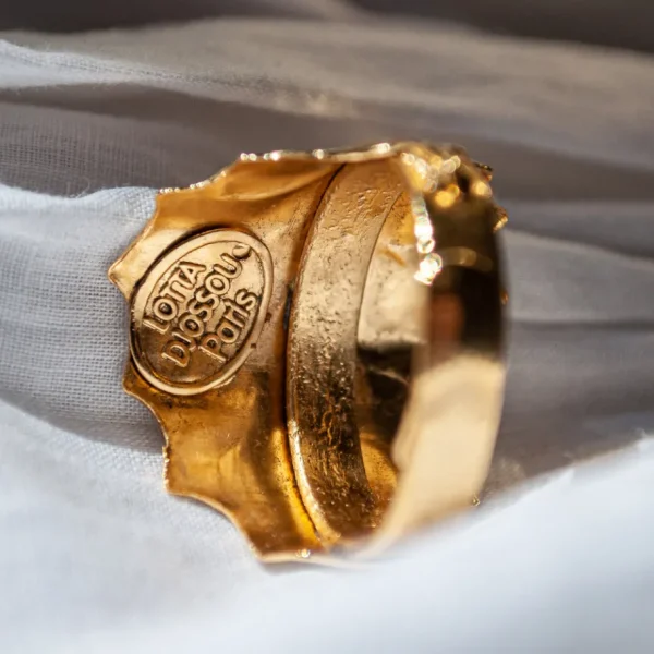 Lotta Djossou Bague Flora Dorée Fashion