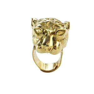 Lotta Djossou Bague Grande Panthère Dorée Sale