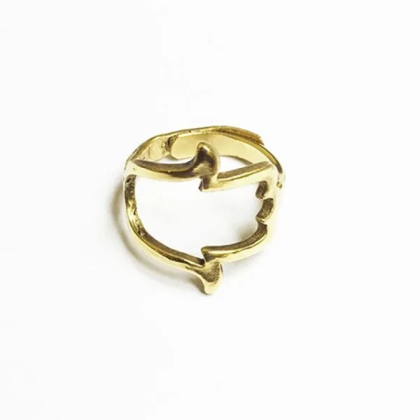 Lotta Djossou Bague Hamsa Dorée Fashion