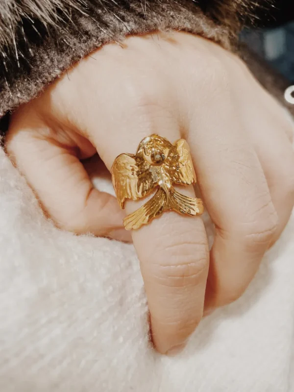 Lotta Djossou Bague Hirondelle Dorée Outlet