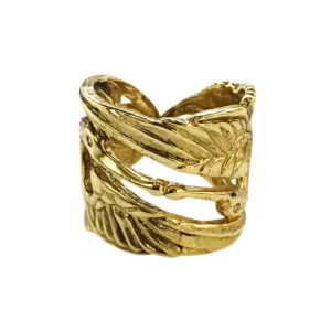 Lotta Djossou Bague Héron Kiss Dorée Sale