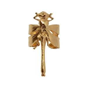Lotta Djossou Bague Libellule Dorée New