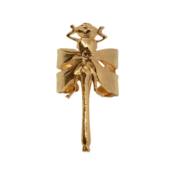 Lotta Djossou Bague Libellule Dorée New