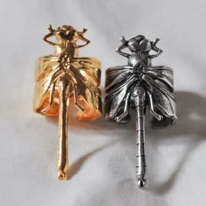 Lotta Djossou Bague Libellule Dorée New