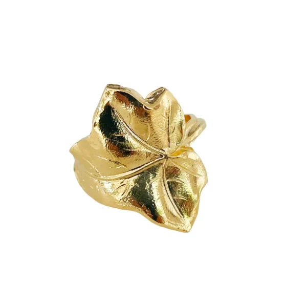 Lotta Djossou Bague Lierre Dorée New