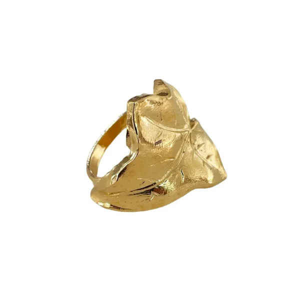 Lotta Djossou Bague Lierre Dorée New