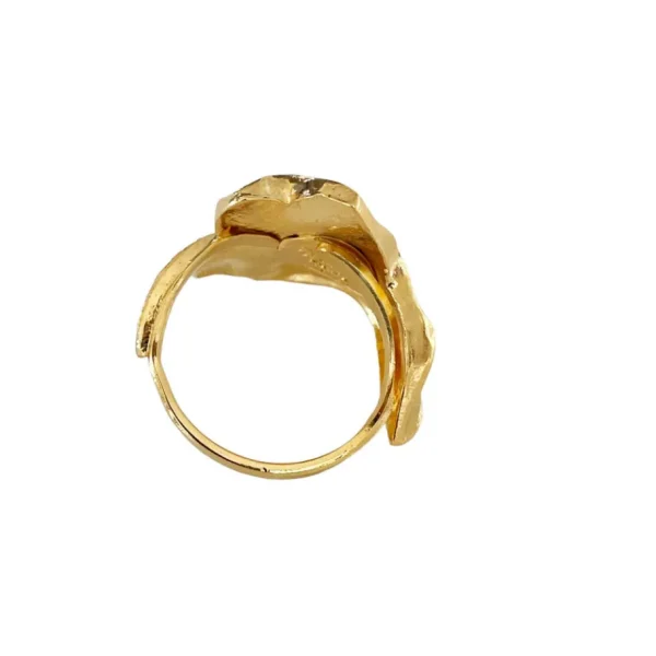 Lotta Djossou Bague Lierre Dorée New