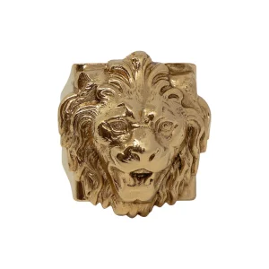 Lotta Djossou Bague Lion Dorée New