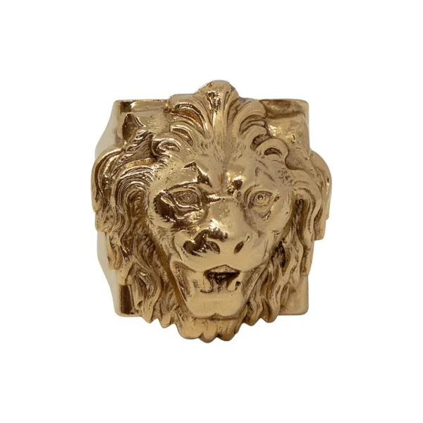 Lotta Djossou Bague Lion Dorée New