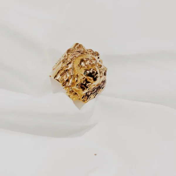 Lotta Djossou Bague Lion Dorée New