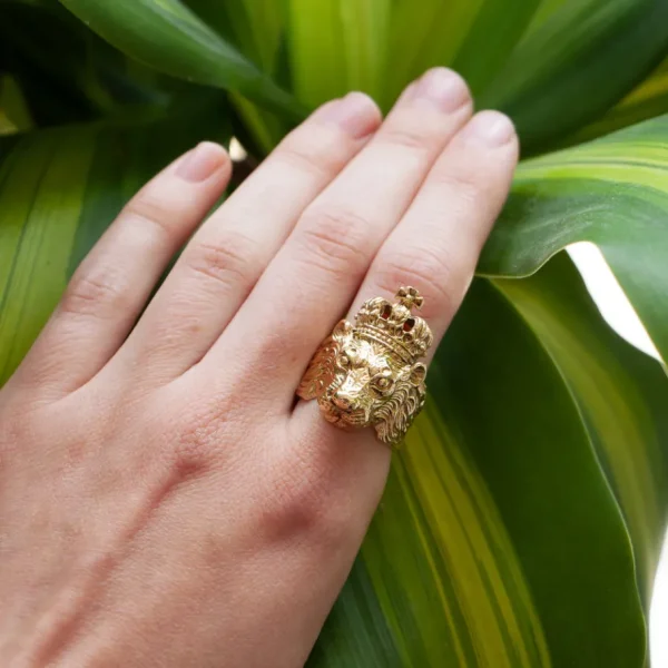 Lotta Djossou Bague Lion King Dorée Best